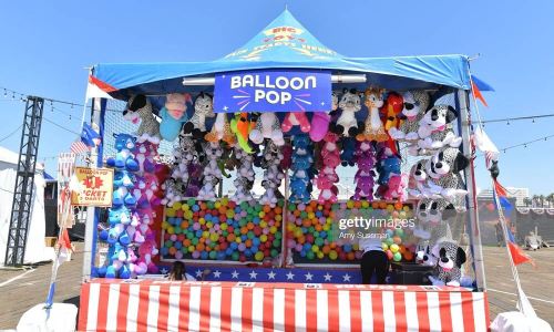 SANTA MONICA, CALIFORNIA - JUNE 29: Atmosphere at the Netflix's "Stranger Things" Season 3 Fun Fair at Santa Monica Pier on June 29, 2019 in Santa Monica, California. (Photo by Amy Sussman/Getty Images)