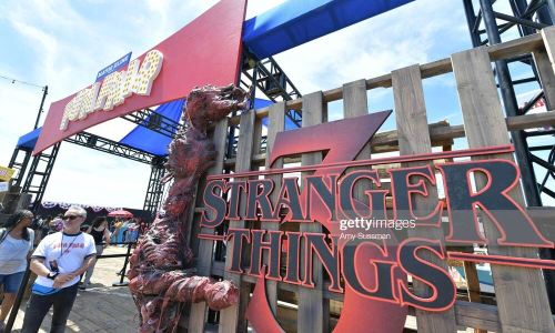 SANTA MONICA, CALIFORNIA - JUNE 29: Atmosphere at the Netflix's "Stranger Things" Season 3 Fun Fair at Santa Monica Pier on June 29, 2019 in Santa Monica, California. (Photo by Amy Sussman/Getty Images)