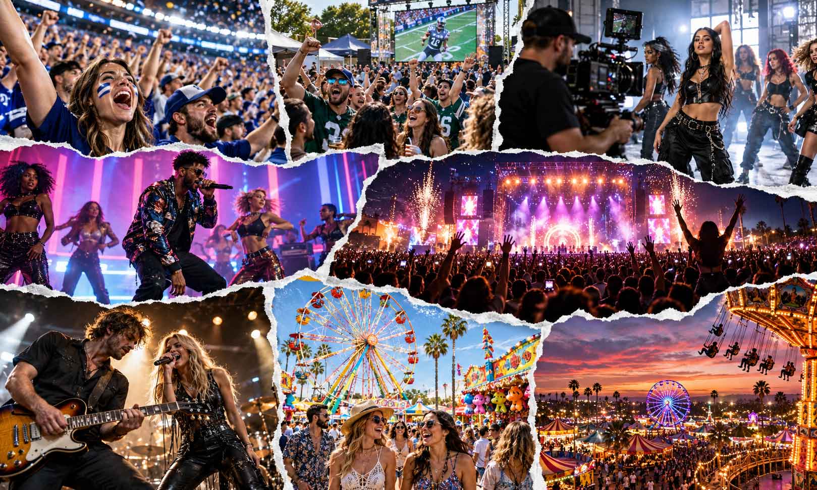 Sports, music, festivals and live event experiences