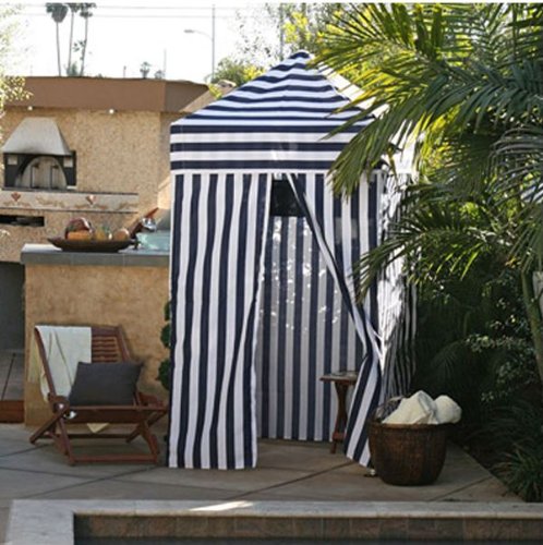 Beach Cabana Blue Stripe 4 X4 Los Angeles Partyworks Beach Cabana Blue Stripe 4 X4
