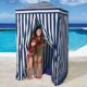 Beach Cabana - Blue Stripe Cabana 4'x4'