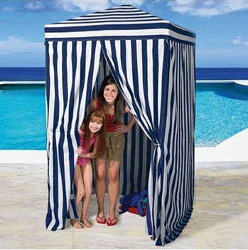 Beach Cabana - Blue Stripe Cabana 4'x4'