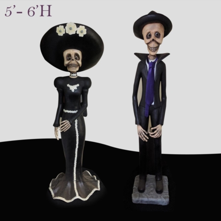 Day of the dead characters ( dia de los muertos )