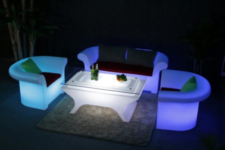Led Lit Tea Table