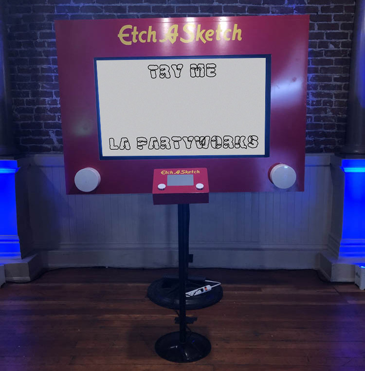 Giant Etch a Sketch - PartyWorks Interactive