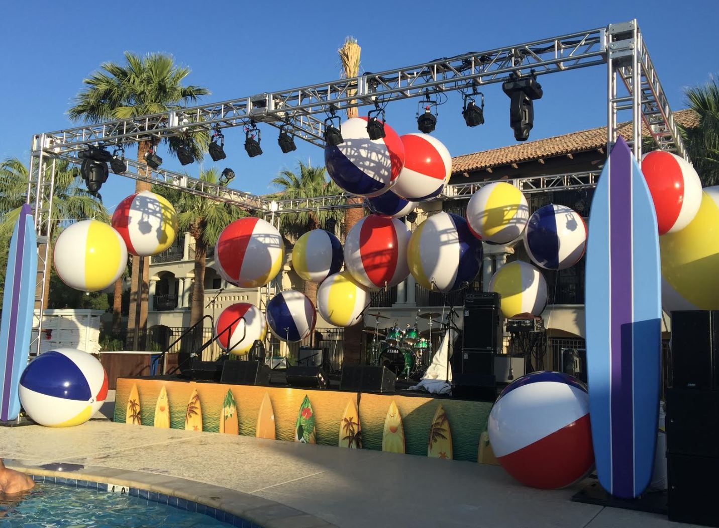 Beach Stage ( Pool Party ) PartyWorks Interactive