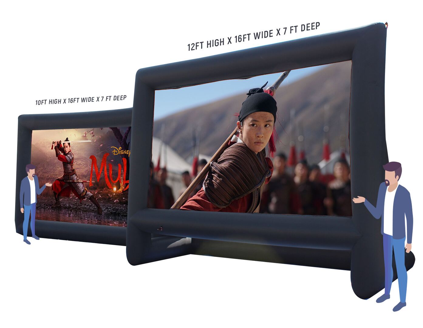 Inflatable Movie Screen / Jumbo Screen Rental PartyWorks Interactive