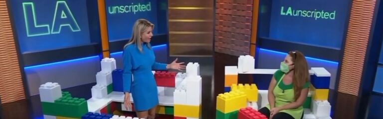 Checkout our giant leggo blocks on KTLA 5!