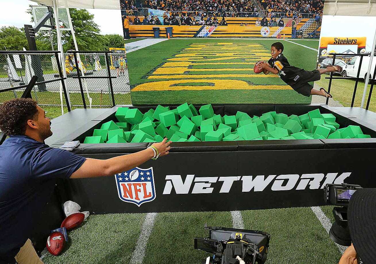 Football Dive Photo Op PartyWorks Interactive