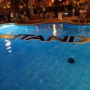 FLOATING LETTERS IN THE WATER