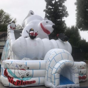 Arctic Plunge Polar Bear Giant Slide Bouncer