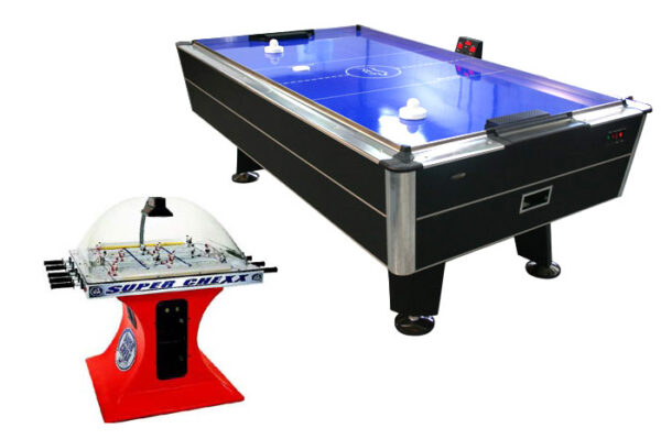 Bubble Hockey and Air Hockey