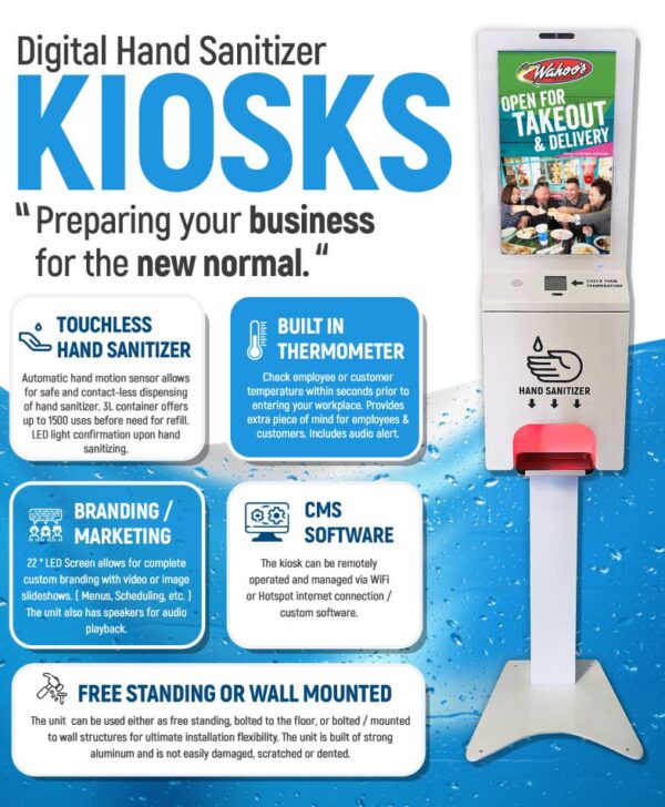 Digital Sanitizing Kiosk