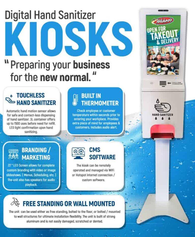 Digital Sanitizing Kiosk