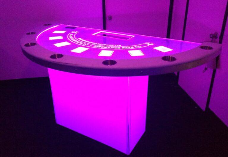 LED Black Jack Table