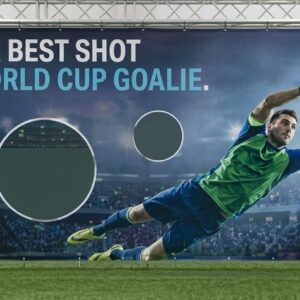 Soccer goalie target game for events and entertainment.