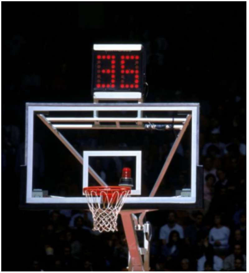 Basketball Shot Clock Rental | Goal-Mounted Event Timer rental for events in Los Angeles, Orange County, and nationwide
