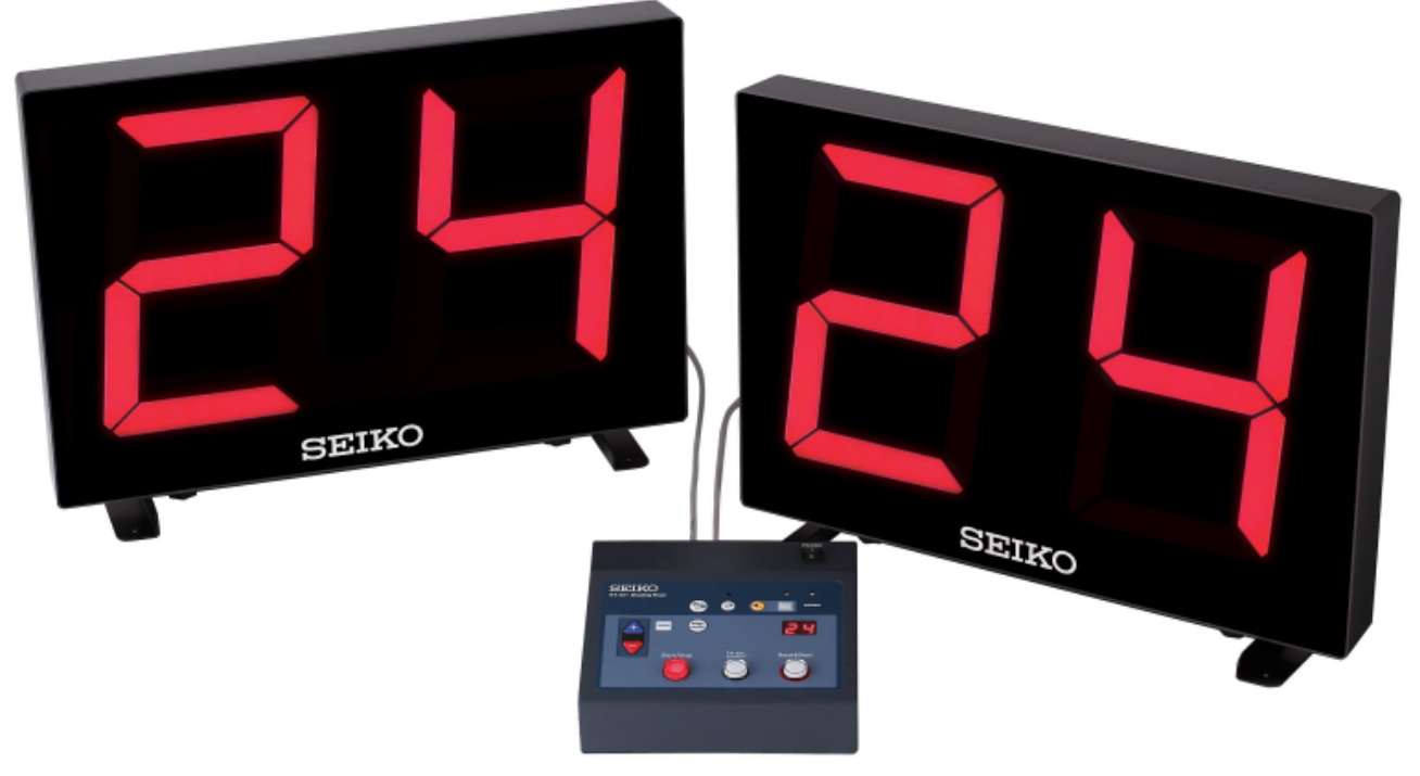 Basketball Shot Clock Table Stand Rental | Dual LED Displays rental for events in Los Angeles, Orange County, and nationwide
