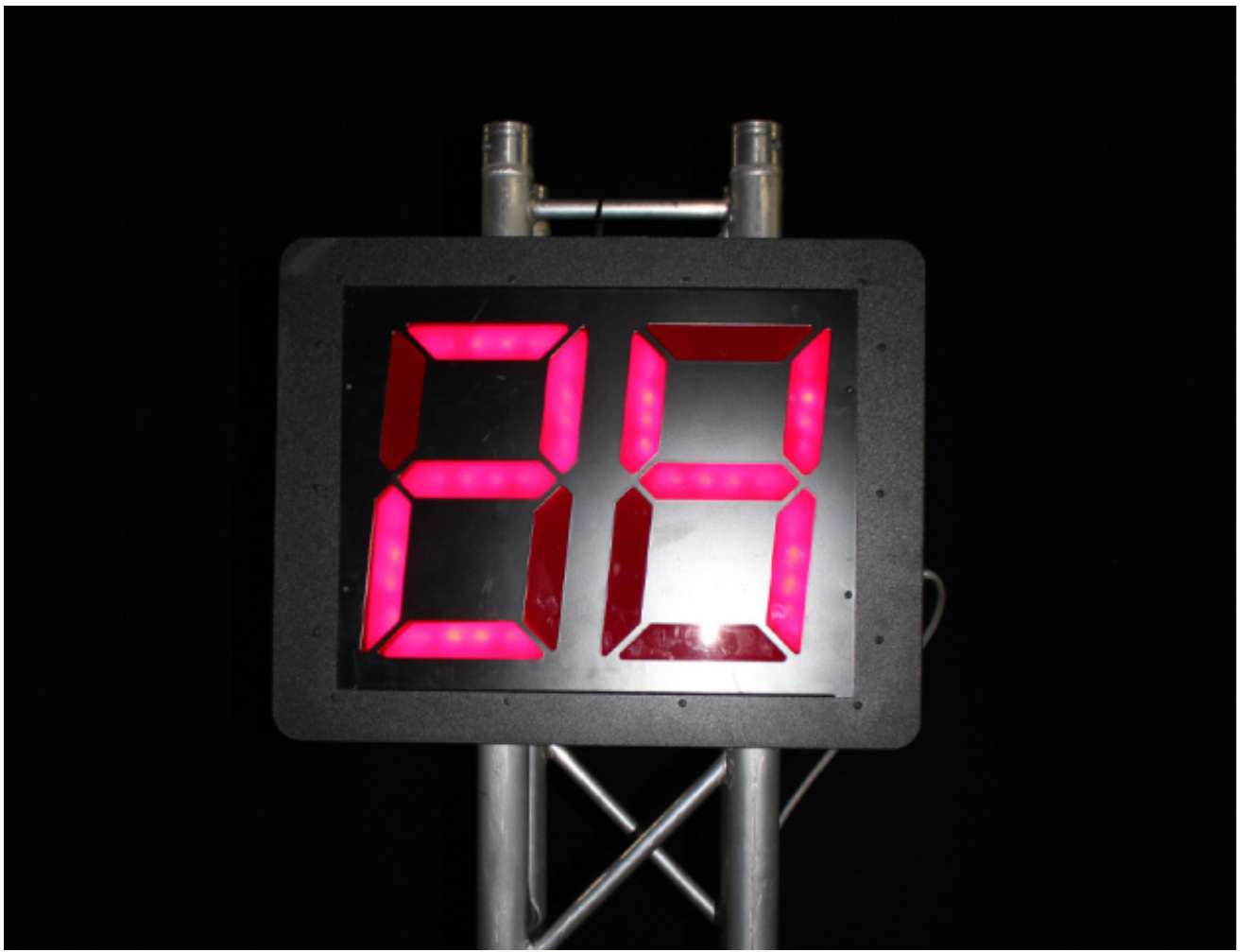 Eversan Shot Clock Rental | LED Sports Timing Display rental for events in Los Angeles, Orange County, and nationwide