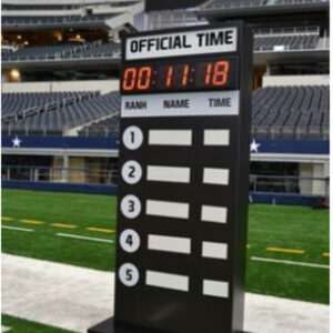 Race Timer with Leaderboard Rental | Custom Event Display rental for events in Los Angeles, Orange County, and nationwide