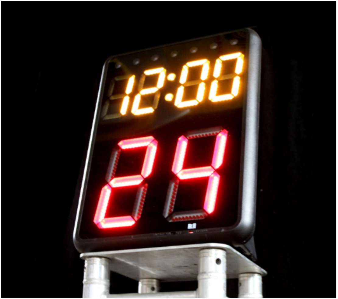 Wireless Shot Clock Rental | Pair with Stands rental for events in Los Angeles, Orange County, and nationwide